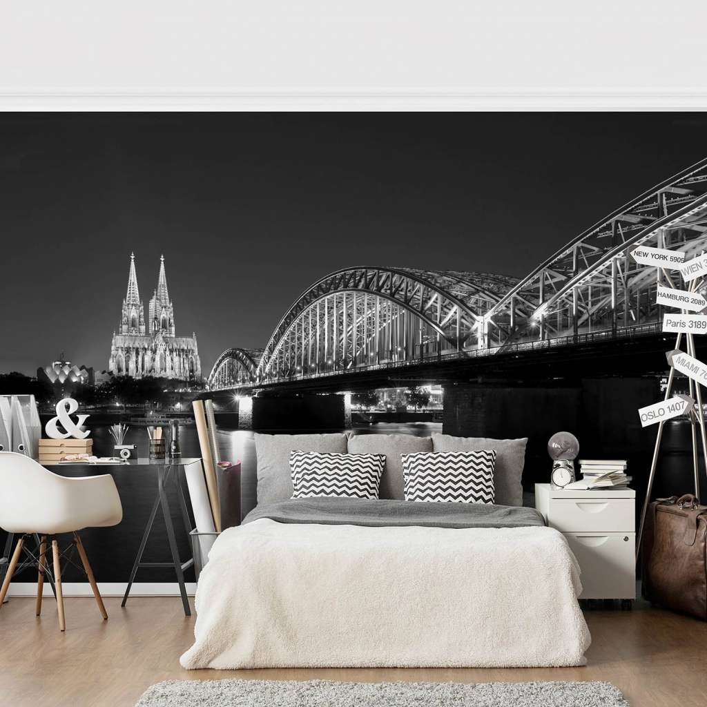 home24 Vliestapete Köln bei Nacht