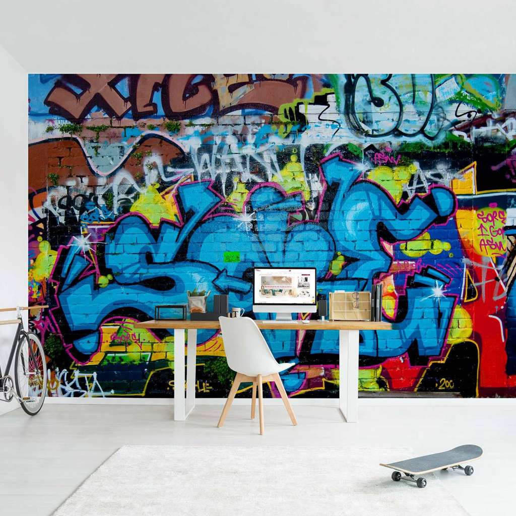 home24 Vliestapete Colours of Graffiti
