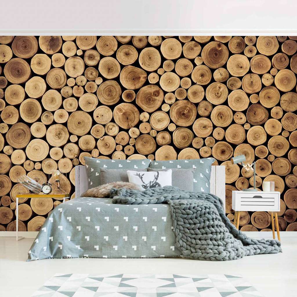 home24 Vliestapete Homey Firewood