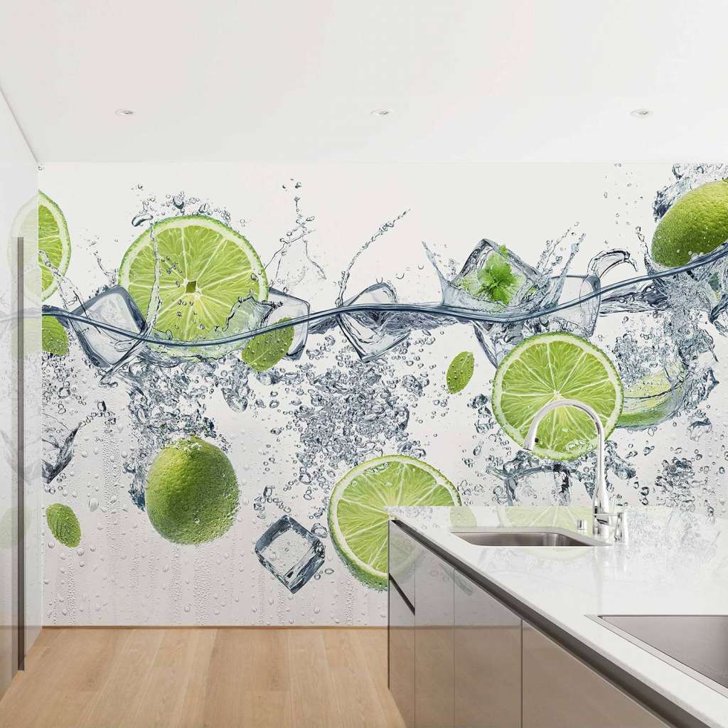 home24 Vliestapete Erfrischende Limette