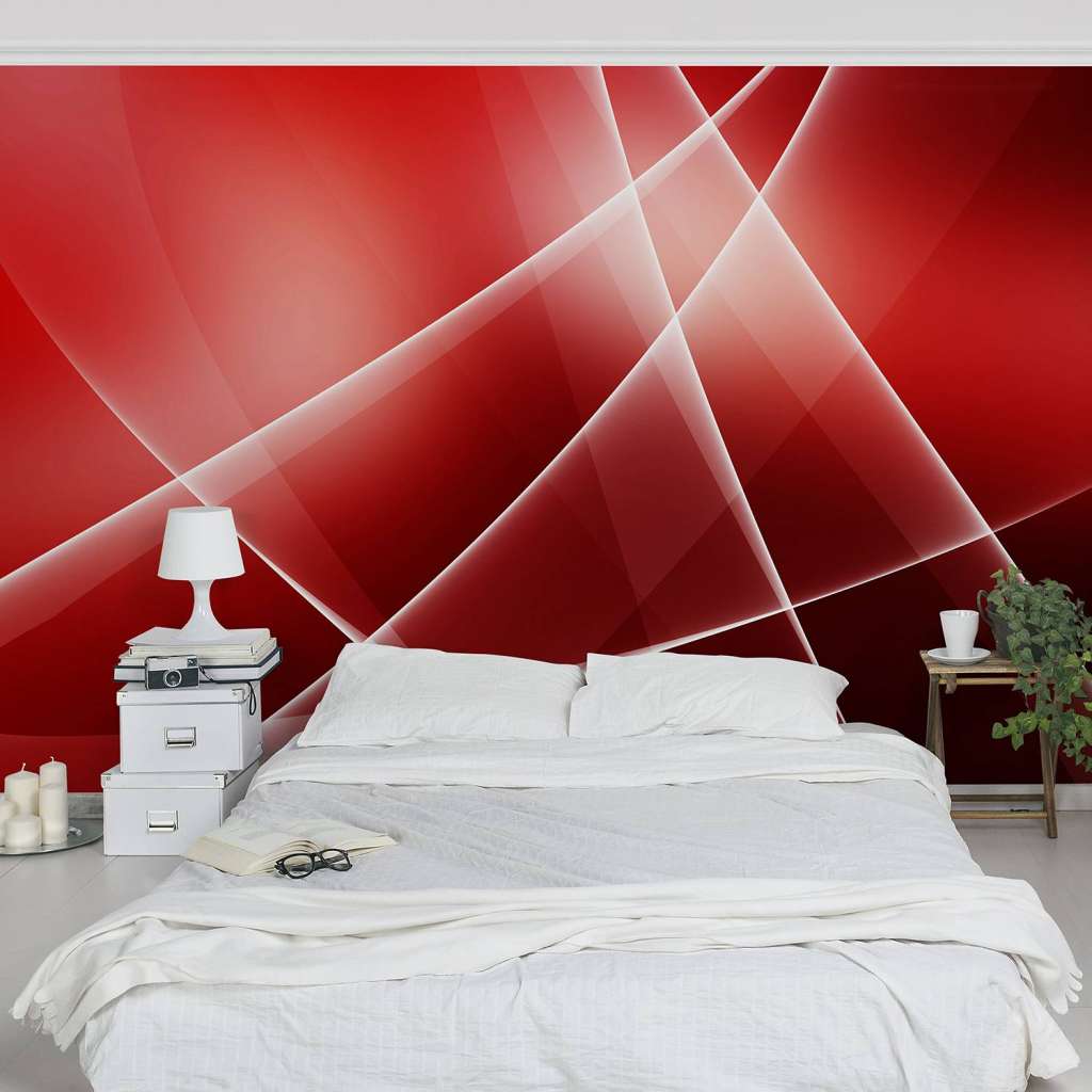 home24 Vliestapete Red Turbulency