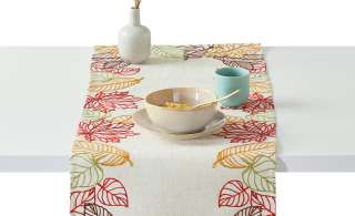Tischläufer  Herbstblätter ¦ creme ¦ 100% Polyester Heimtextilien > Tischwäsche > Tischläufer - Höffner