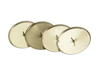 Adventskerzenhalter, 4er-Set ¦ gold ¦ Metall Ø: 8 Dekoration > Kerzen & Lichter > Kerzenständer - Höffner