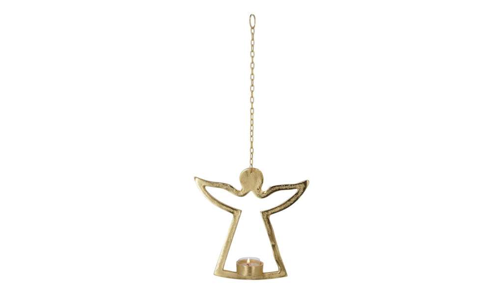 Teelichthalter  Engel ¦ gold ¦ Aluminium Dekoration > Kerzen & Lichter > Kerzenständer - Höffner