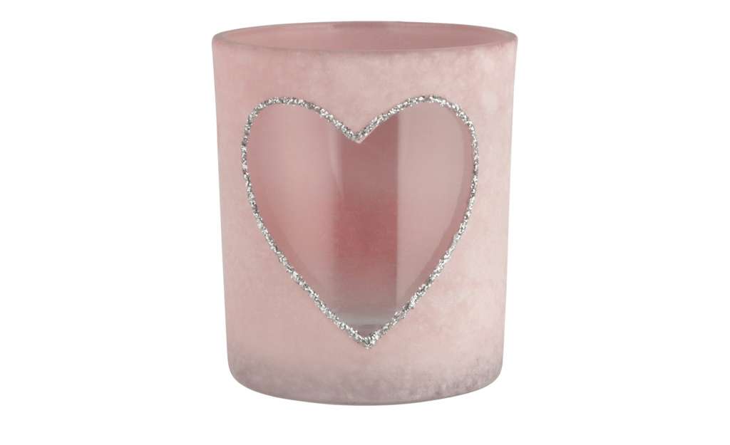Teelichtglas ¦ rosa/pink ¦ Glas  Ø: 7 Dekoration > Kerzen & Lichter > Kerzenständer - Höffner