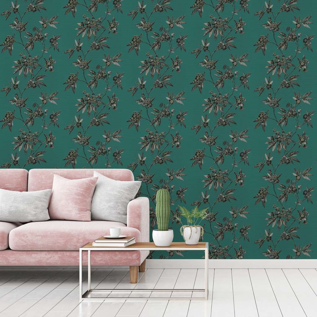 home24 Vliestapete Blumenoptik