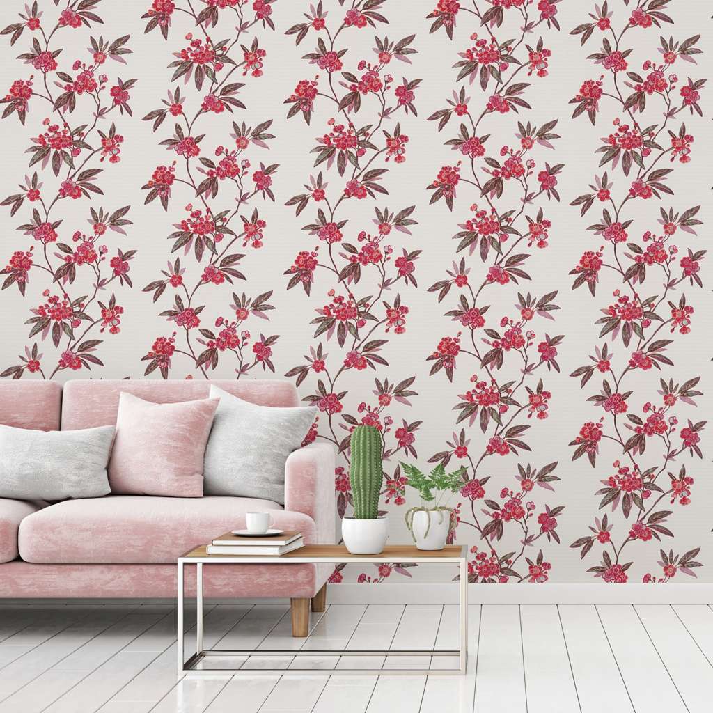 home24 Vliestapete Blumenoptik