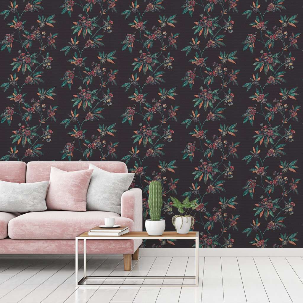 home24 Vliestapete Blumenoptik