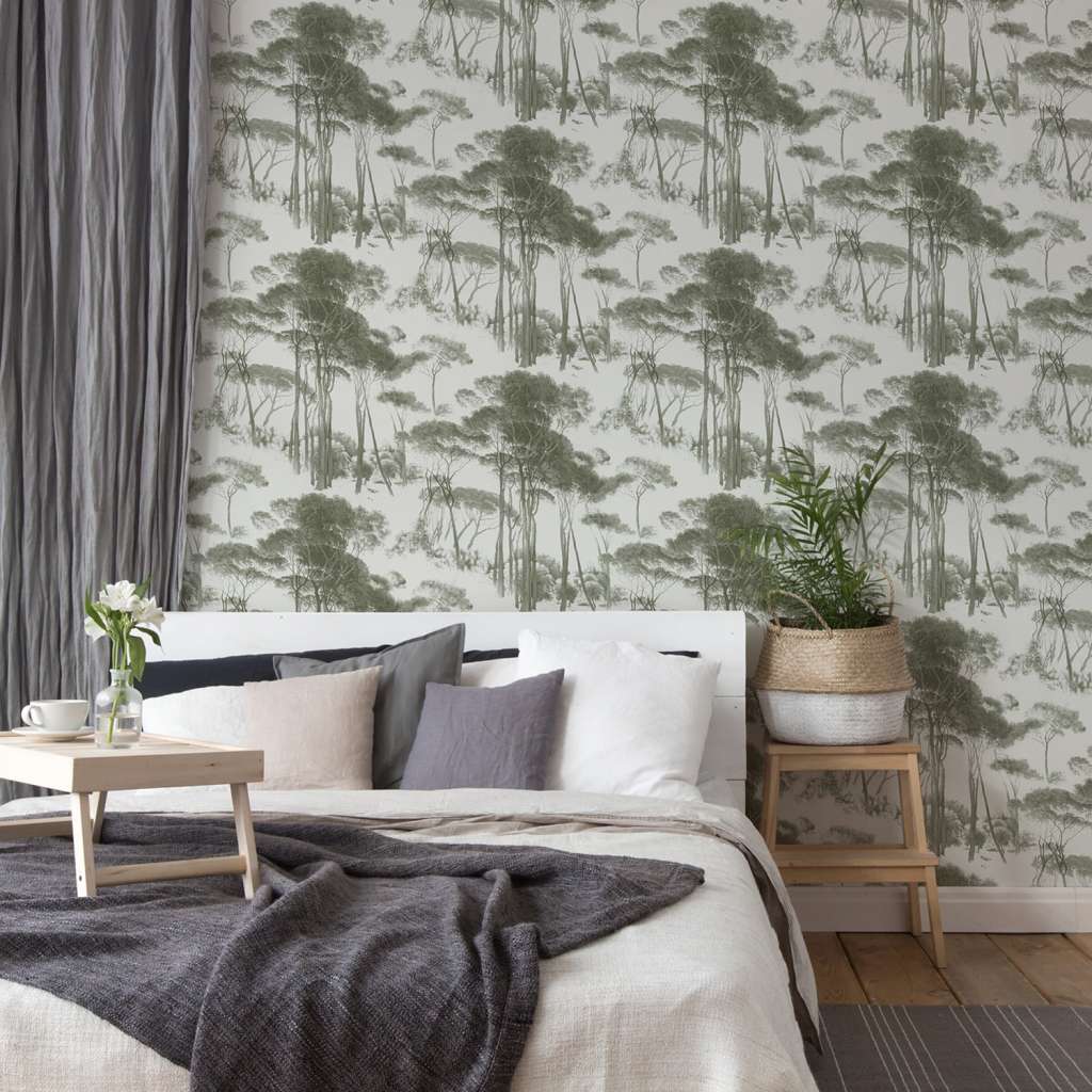 home24 Vliestapete Vintage Wald
