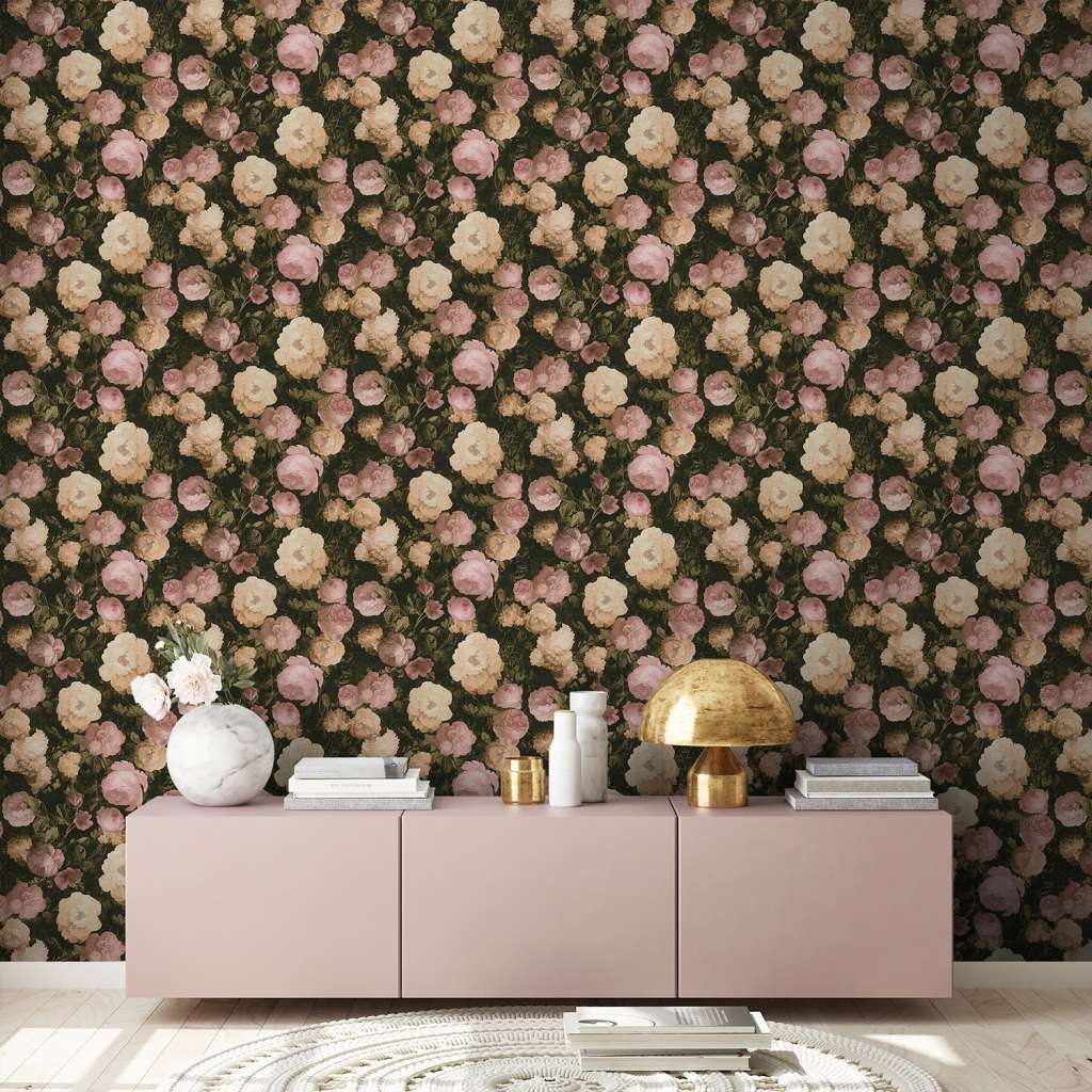 home24 Vliestapete Vintage Rosen