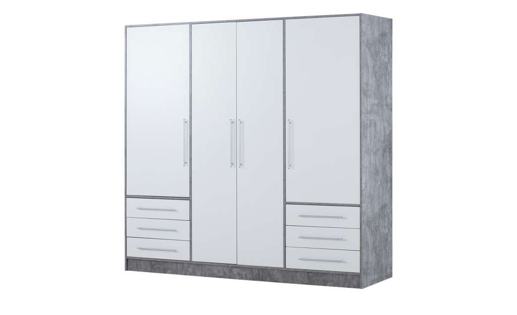 Kleiderschrank  Leek ¦ grau Schränke > Schranksysteme - Höffner
