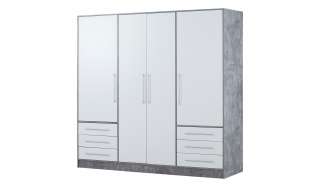 Kleiderschrank  Leek ¦ grau Schränke > Schranksysteme - Höffner
