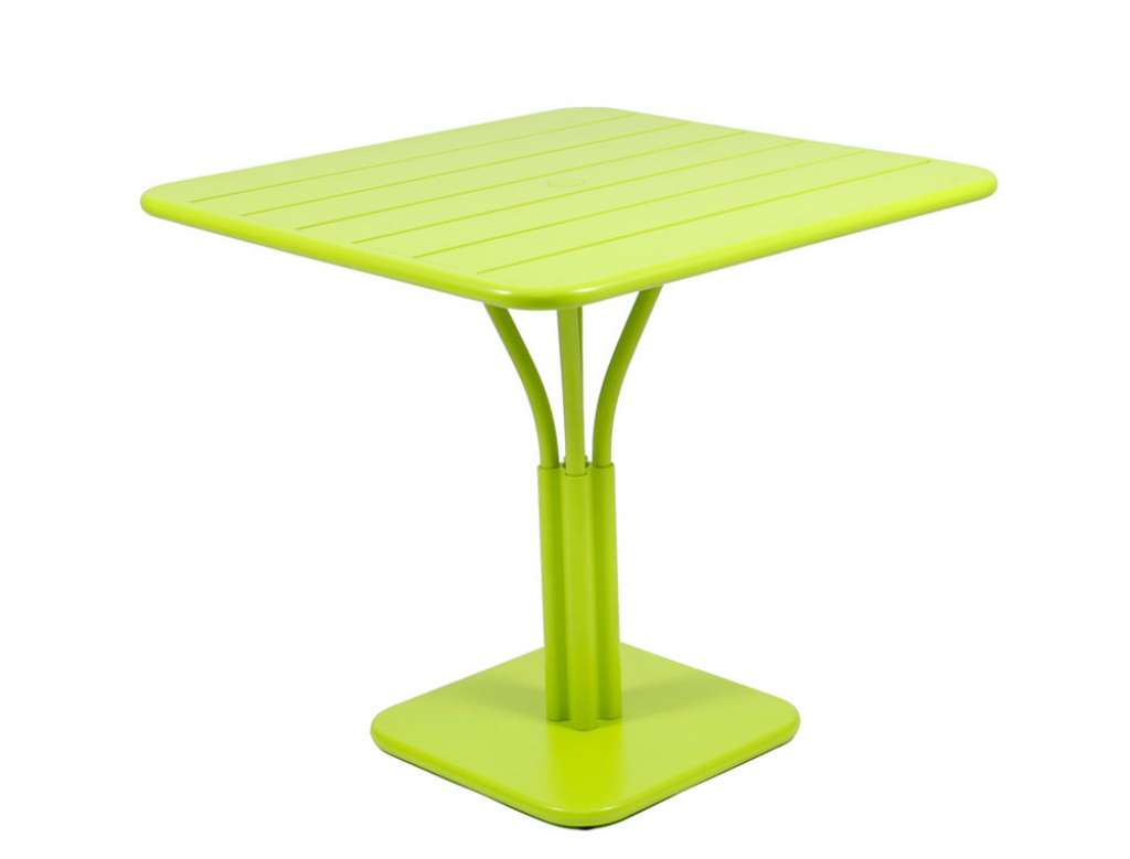 Fermob - LUXEMBOURG Tisch mit Säulenfuß - 29 Eisenkraut satiniert - outdoor