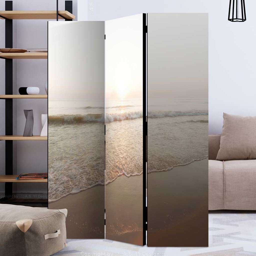 Paravant mit Fotomotiv Strand und Meer 3 oder 5 Elemente breit