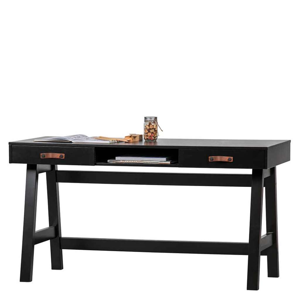 Jugendzimmer Arbeitstisch in modernem Design Schwarz