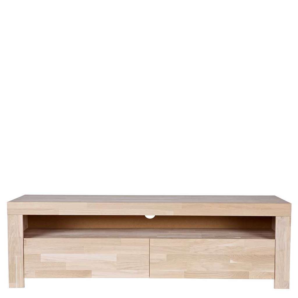 TV Kommode mit Massivholz Oberfläche naturbelassen