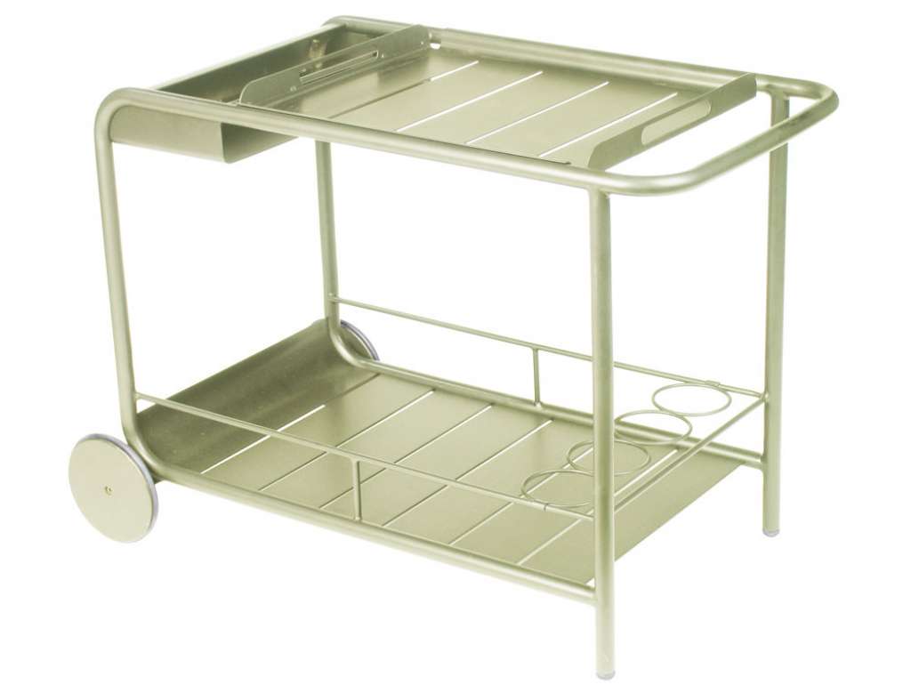 Fermob - LUXEMBOURG  Ablage/Rollende Bar - 46 Lagunenblau satiniert - outdoor