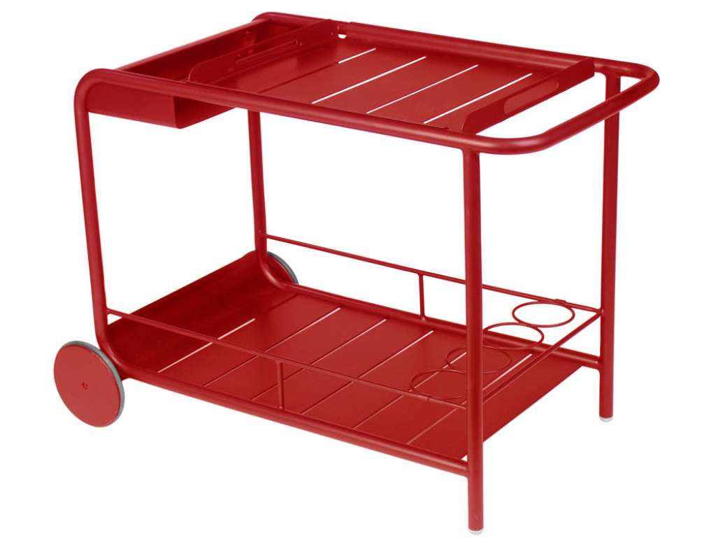 Fermob - LUXEMBOURG  Ablage/Rollende Bar - 43 Chili matt - outdoor