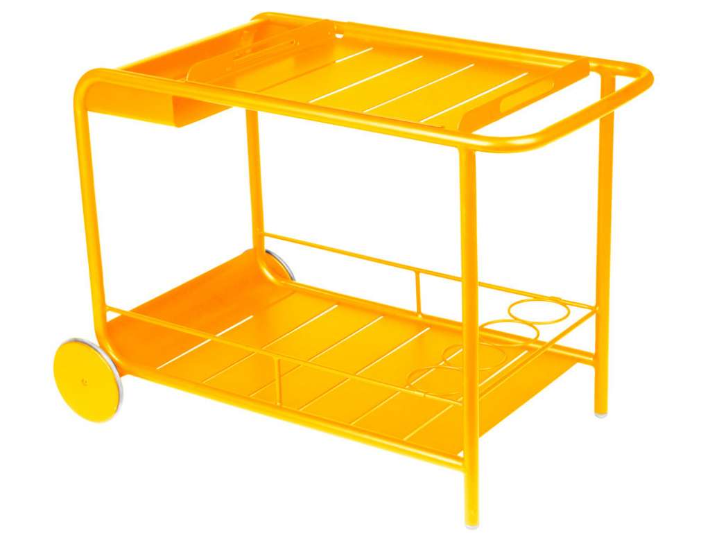 Fermob - LUXEMBOURG  Ablage/Rollende Bar - 73 Honig satiniert - outdoor