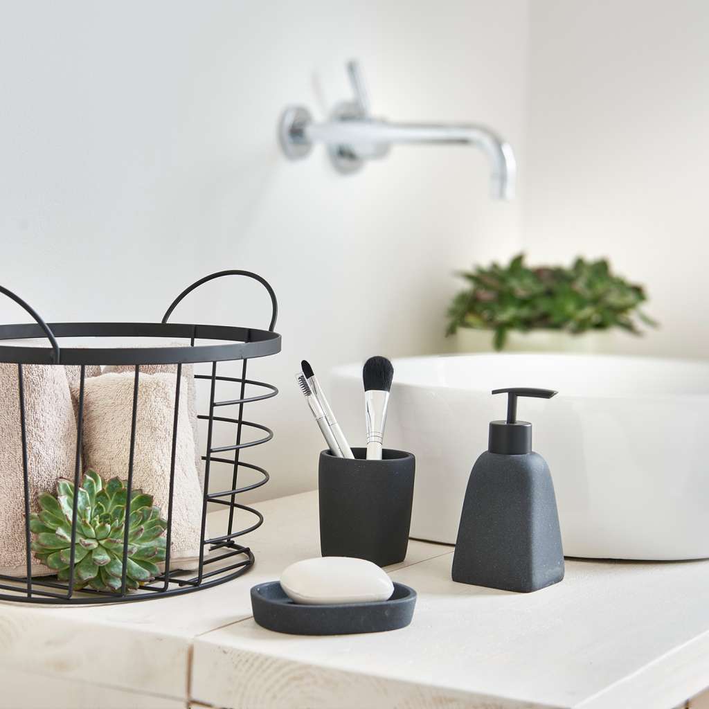home24 Seifenspender Dark Stone
