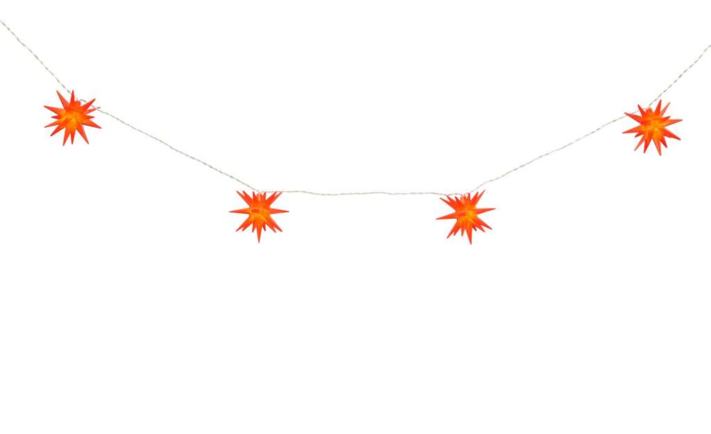 LED Lichterkette 3D Sterne ¦ rot Lampen & Leuchten > Innenleuchten > Lichterketten & Dekoleuchten - Höffner