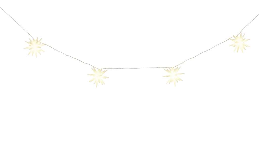 LED Lichterkette 3D Sterne ¦ weiß Lampen & Leuchten > Innenleuchten > Lichterketten & Dekoleuchten - Höffner