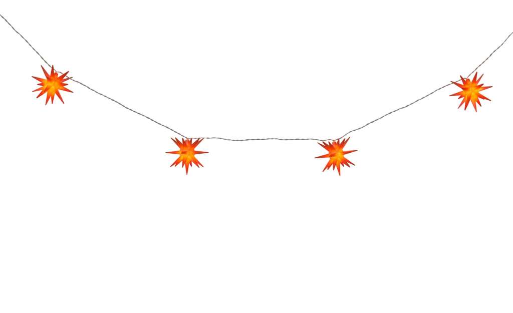 LED Lichterkette 3D Sterne ¦ rot Lampen & Leuchten > Innenleuchten > Lichterketten & Dekoleuchten - Höffner
