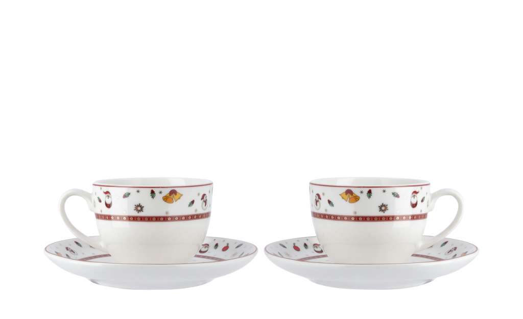 Peill+Putzler Espressoset, 4-teilig  Santa ¦ weiß ¦ Porzellan Geschirr > Tassen - Höffner