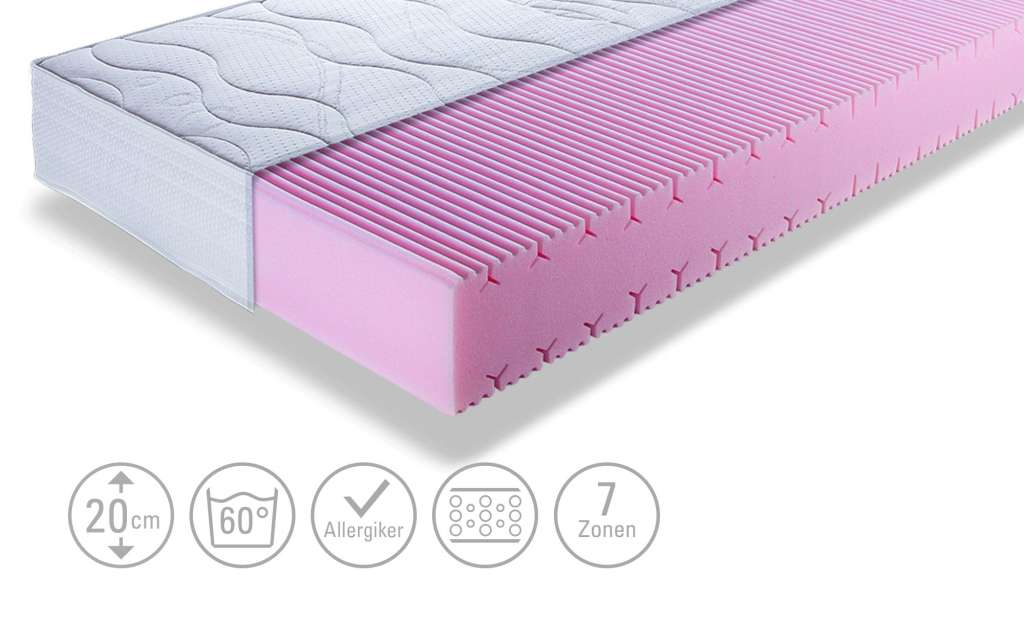 Kaltschaum-Matratze  Highline KS 20 ¦ weiß Matratzen & Zubehör > Matratzen-Arten > Kaltschaum-Matratzen - Höffner