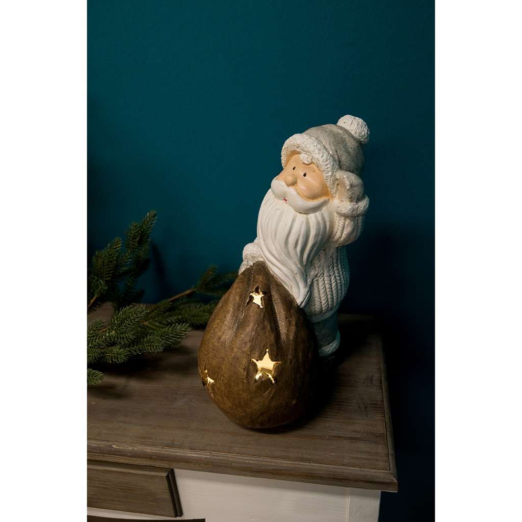 home24 LED-Dekofigur Weihnachtsmann III