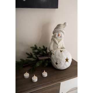 home24 LED-Dekofigur Schneemann