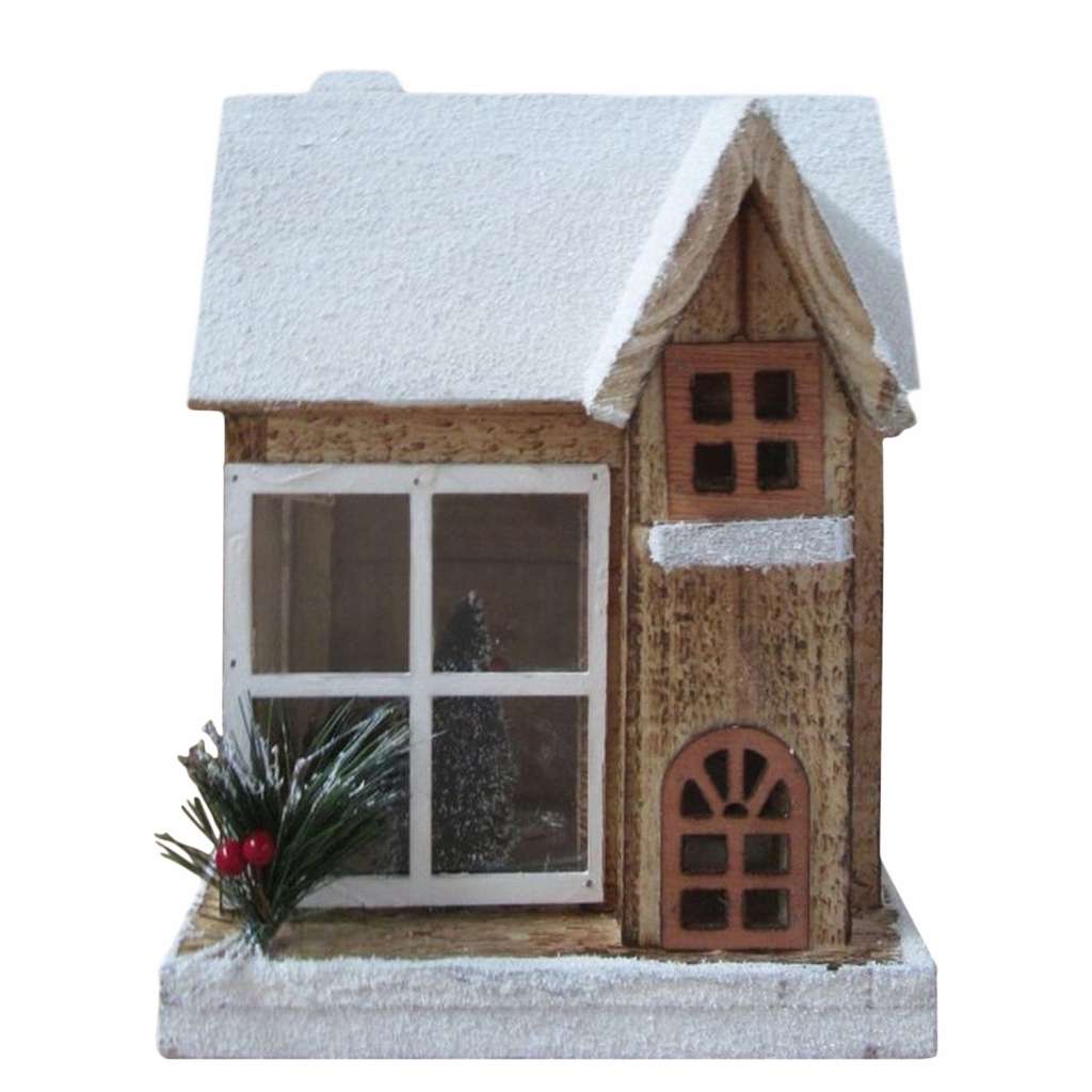 home24 LED-Weihnachtshaus Curanos