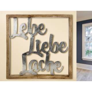 home24 Holzrahmen Lebe, Liebe & Lache