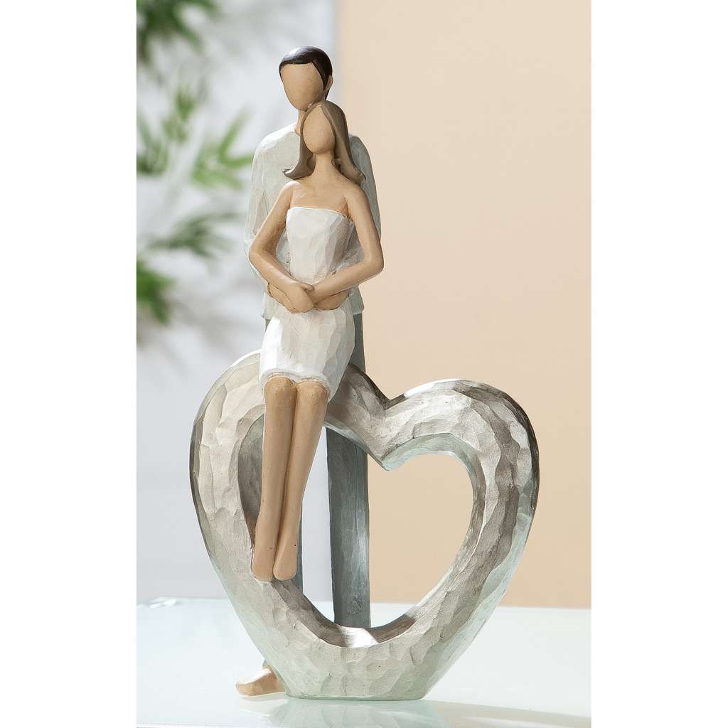 home24 Dekofigur Herz Umarmung