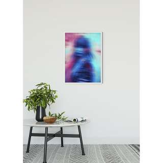home24 Wandbild Neon Girl