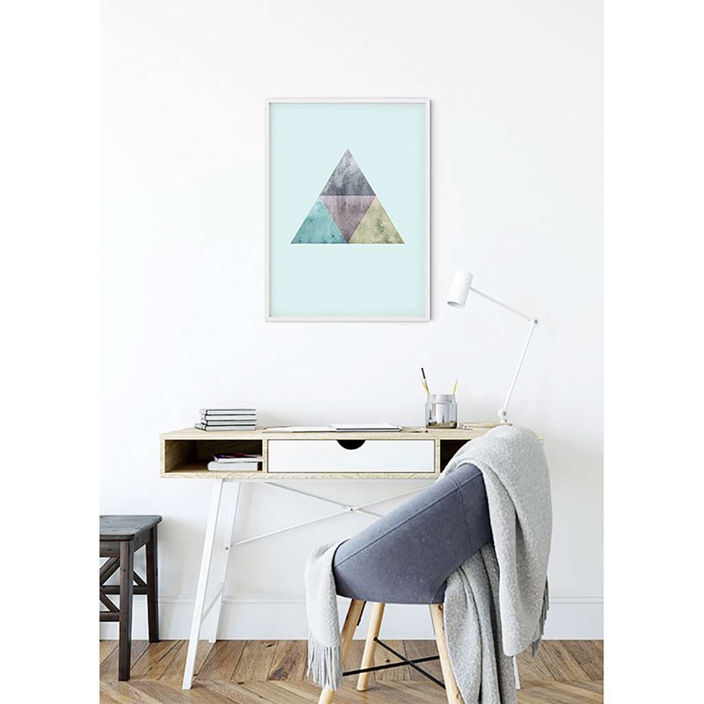 home24 Wandbild Triangles Top