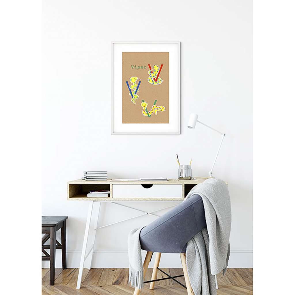 home24 Wandbild ABC Animal V