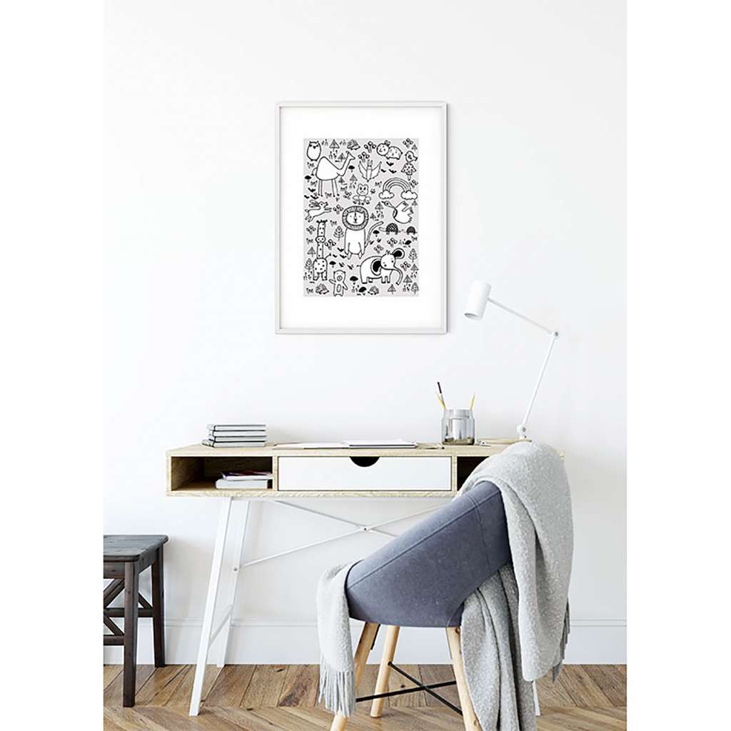 home24 Wandbild Scribble Park