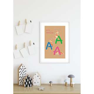 home24 Wandbild ABC Animal A