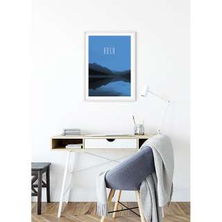 home24 Wandbild Word Lake Hush