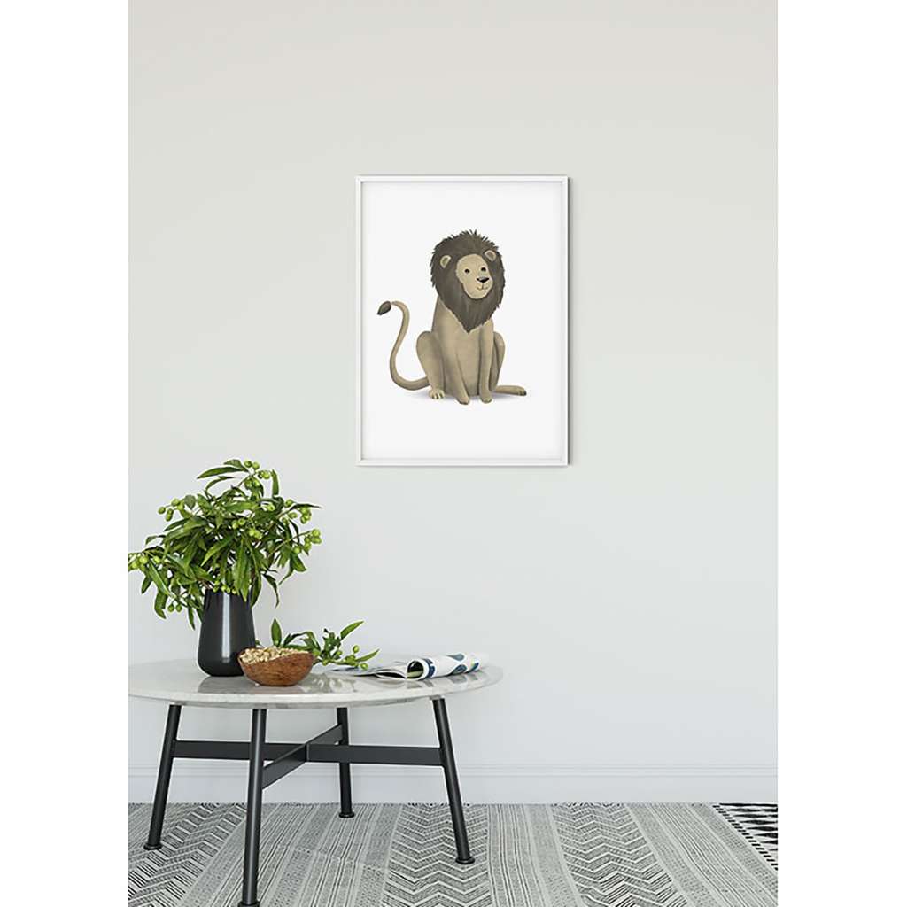 home24 Wandbild Cute Animal Lion