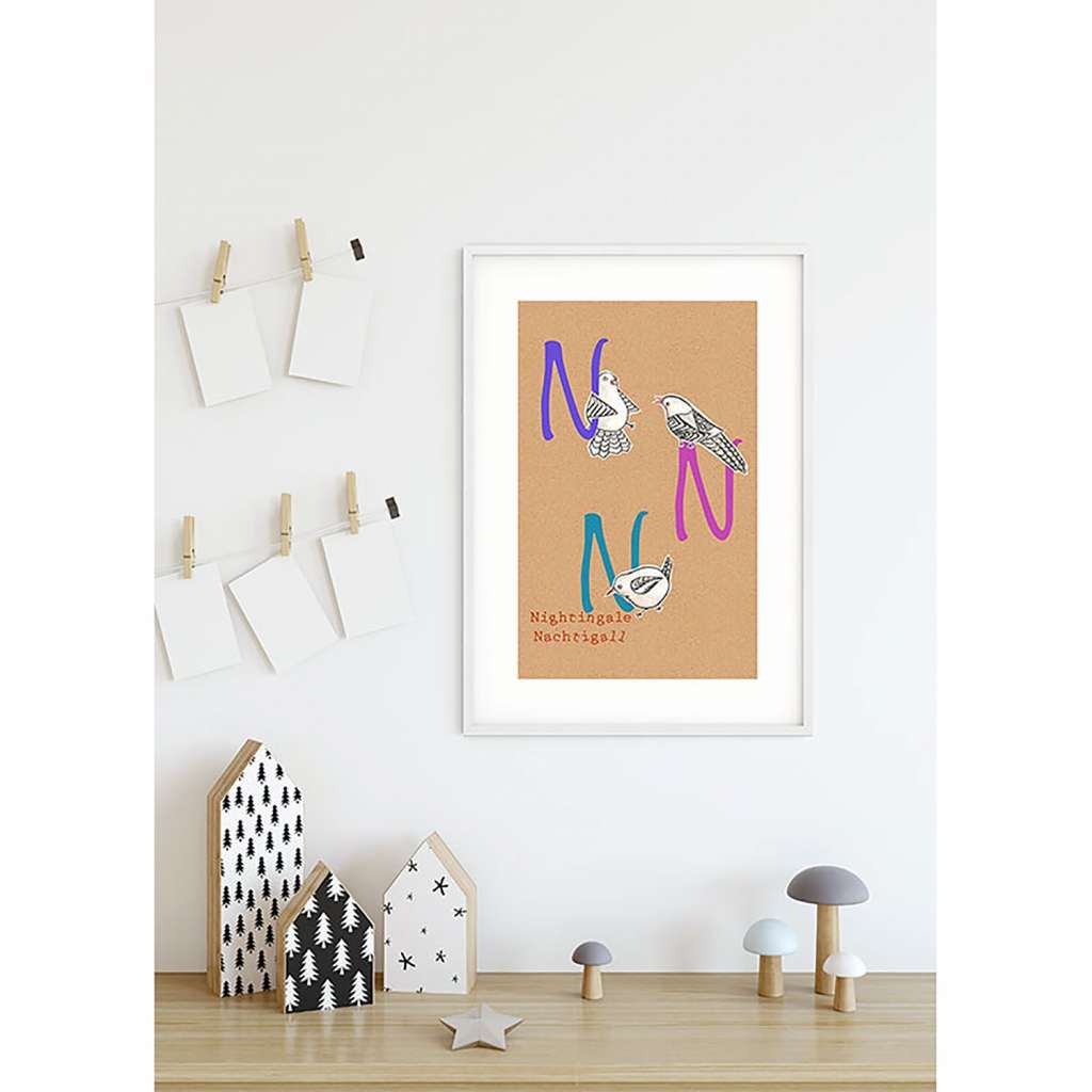 home24 Wandbild ABC Animal N