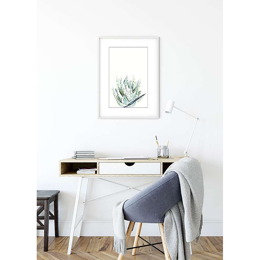 home24 Wandbild Aloe Watercolor