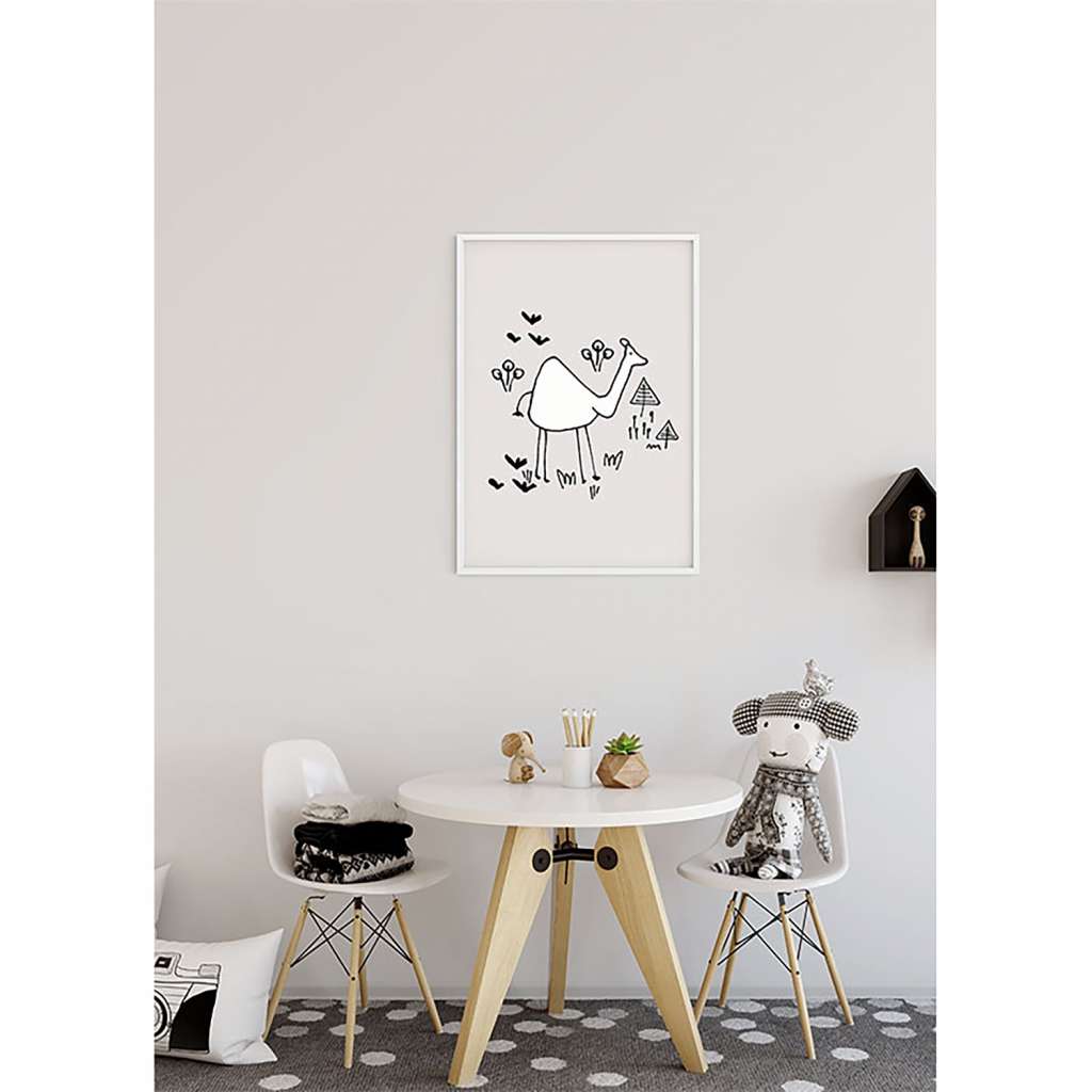 home24 Wandbild Skribble Camel