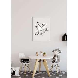 home24 Wandbild Skribble Camel