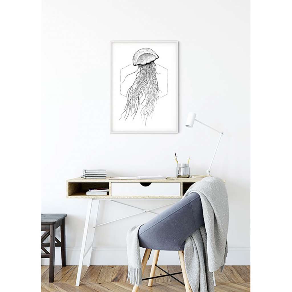 home24 Wandbild Jellyfish