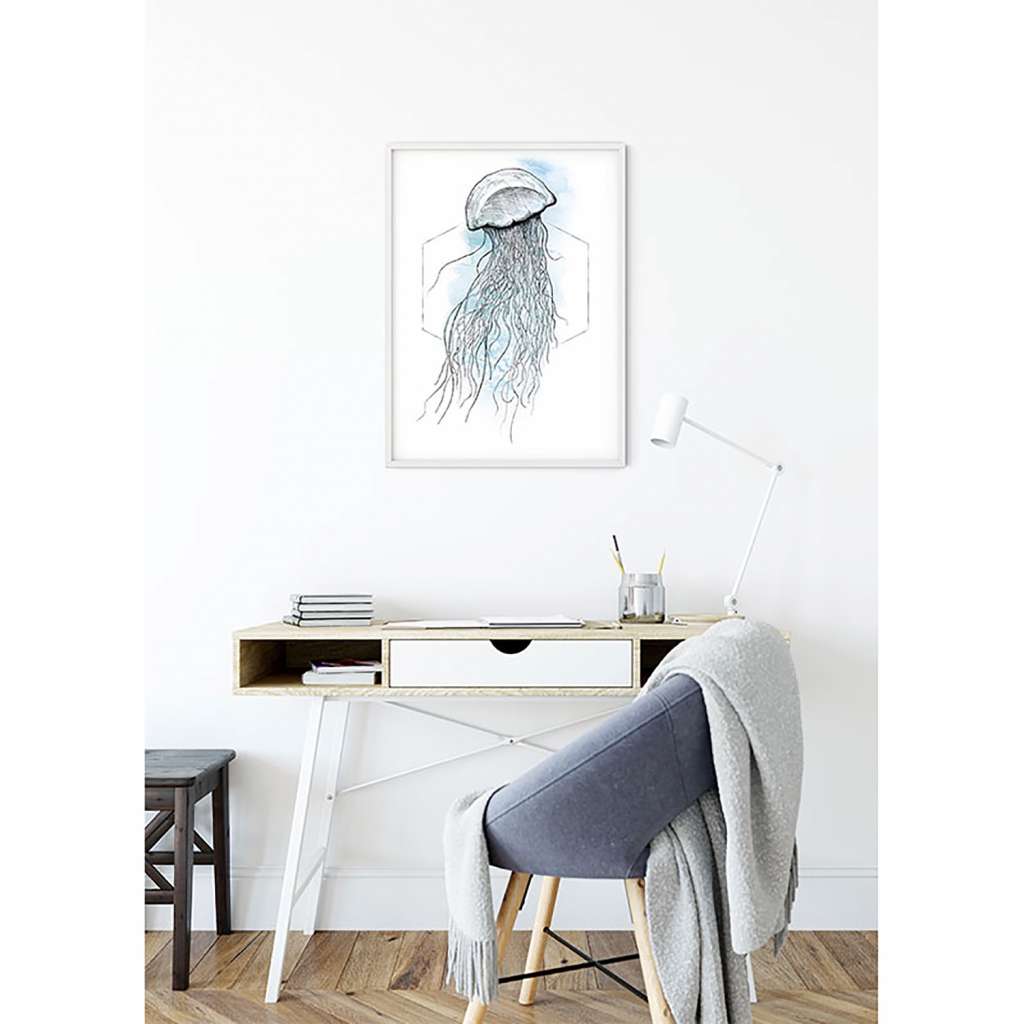 home24 Wandbild Jellyfish