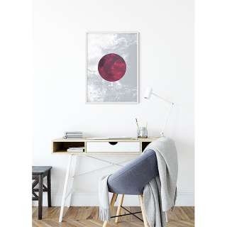 home24 Wandbild Solum Aqua