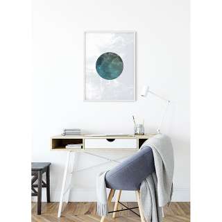 home24 Wandbild Solum Aqua