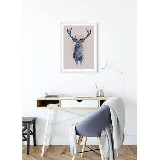 home24 Wandbild Animals Forest Deer
